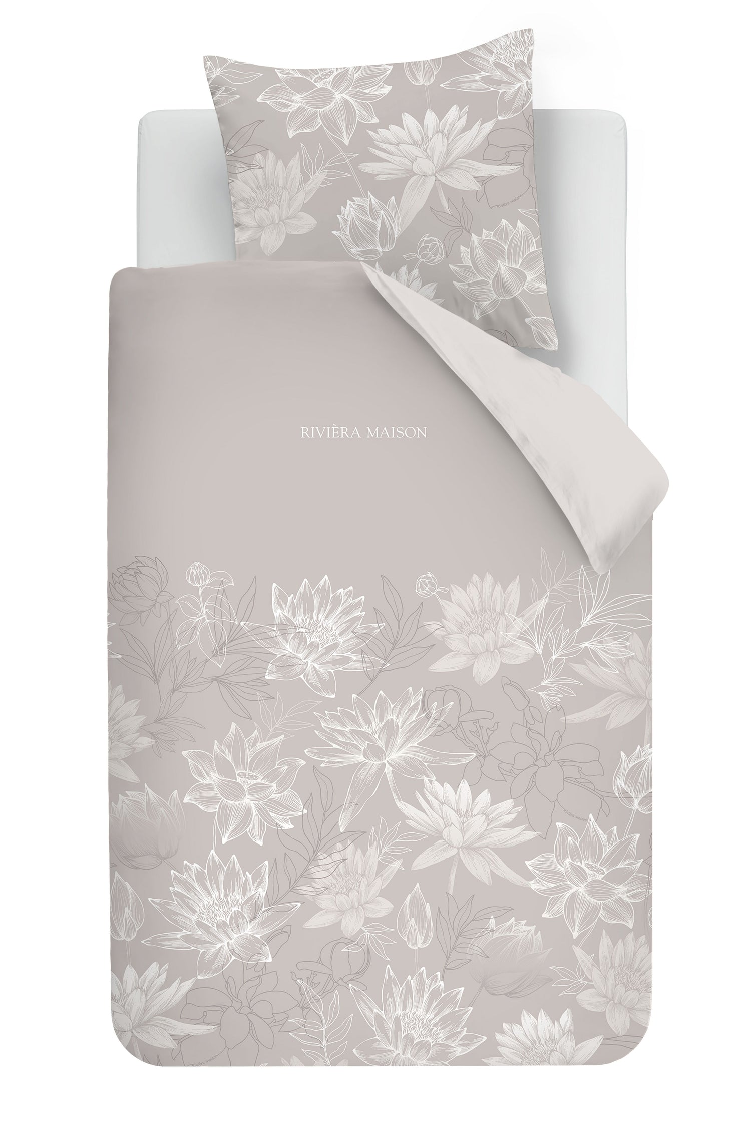 Rivièra Maison Amelia Bettwäsche - Taupe