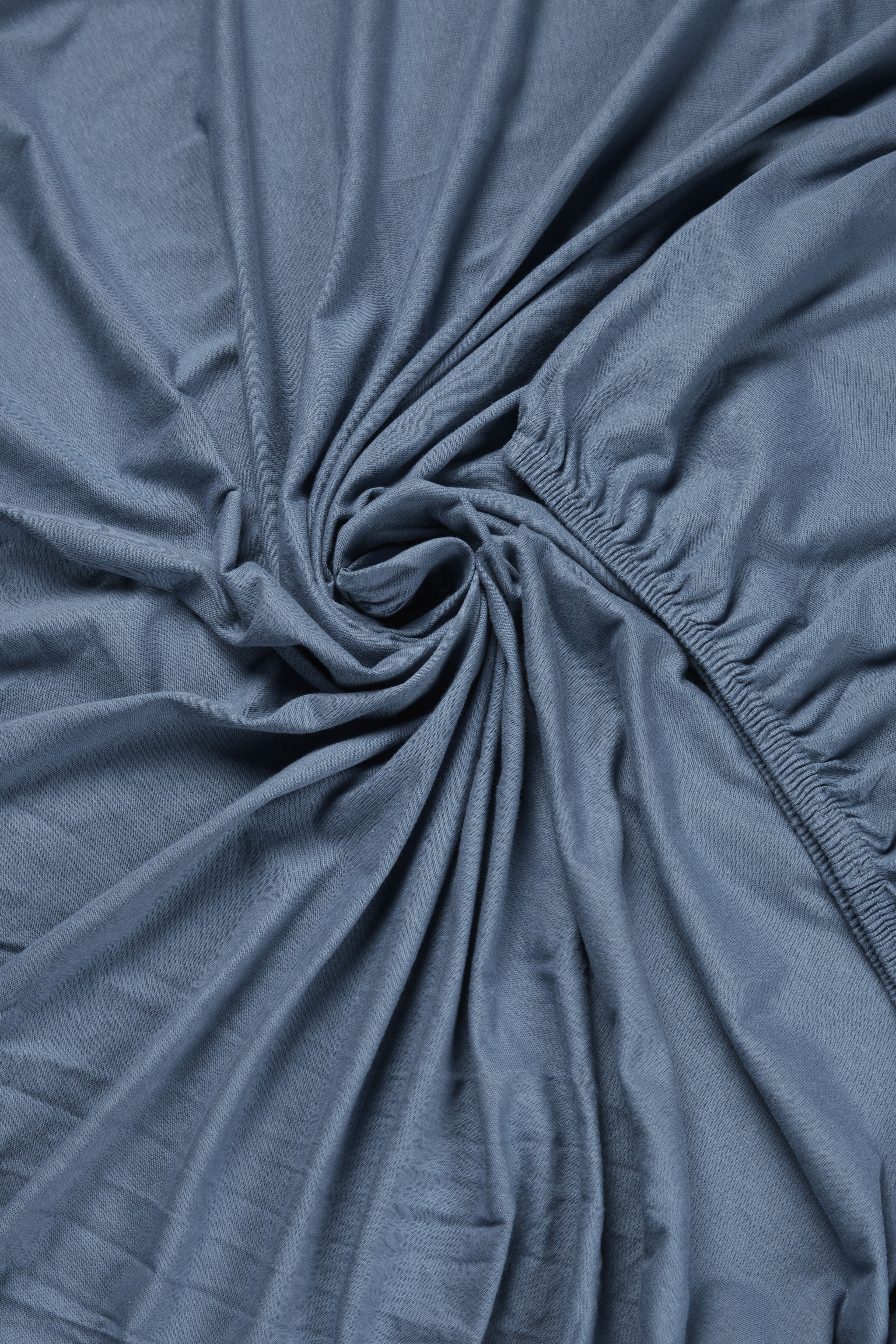 Blauw Spannbettlaken - Baumwolle - Blau