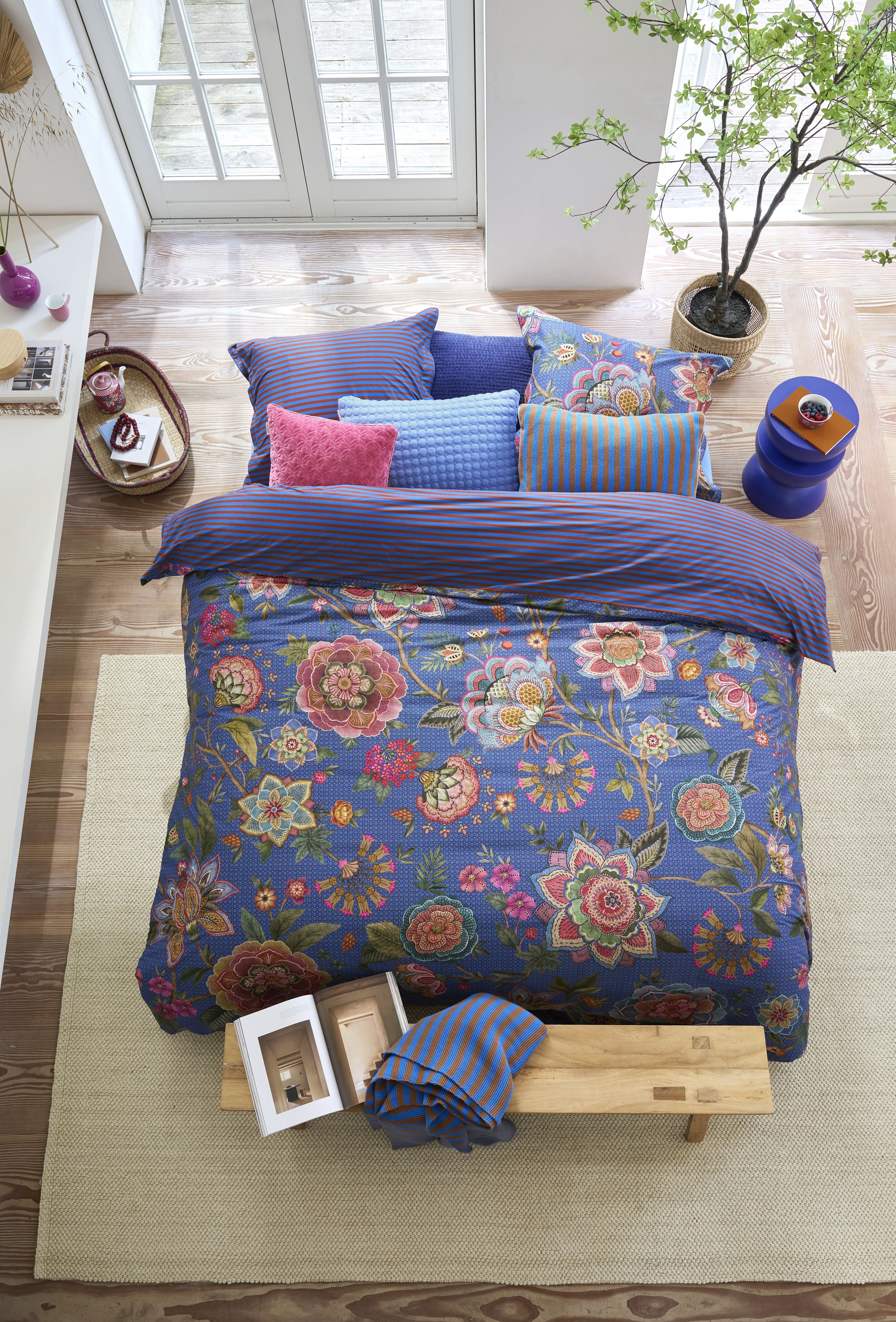 Pip Studio Bombay Bold Bettwäsche - Dunkelblau