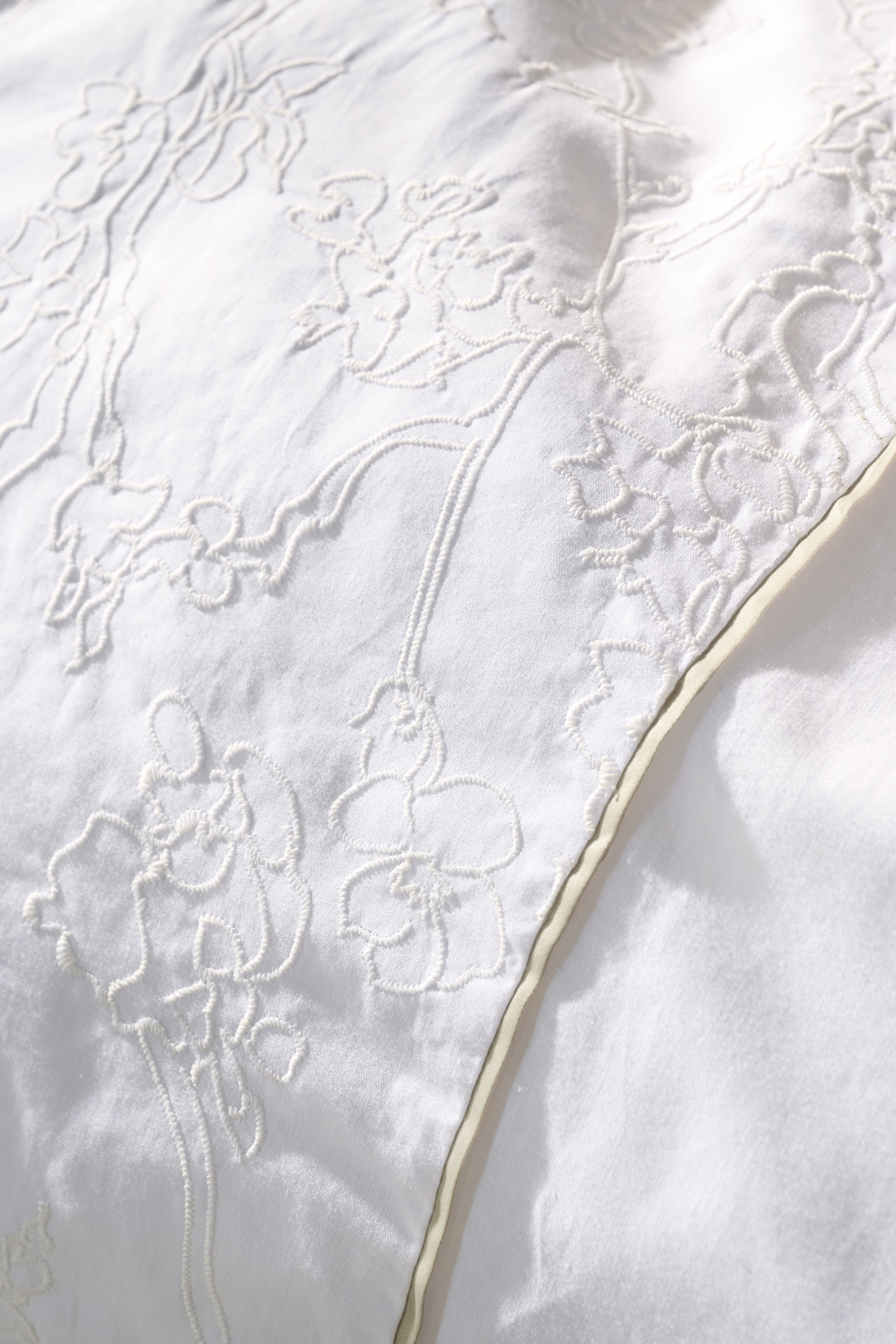 Beddinghouse x Van Gogh Museum Broderie Fleurie Bettwäsche - Weiß