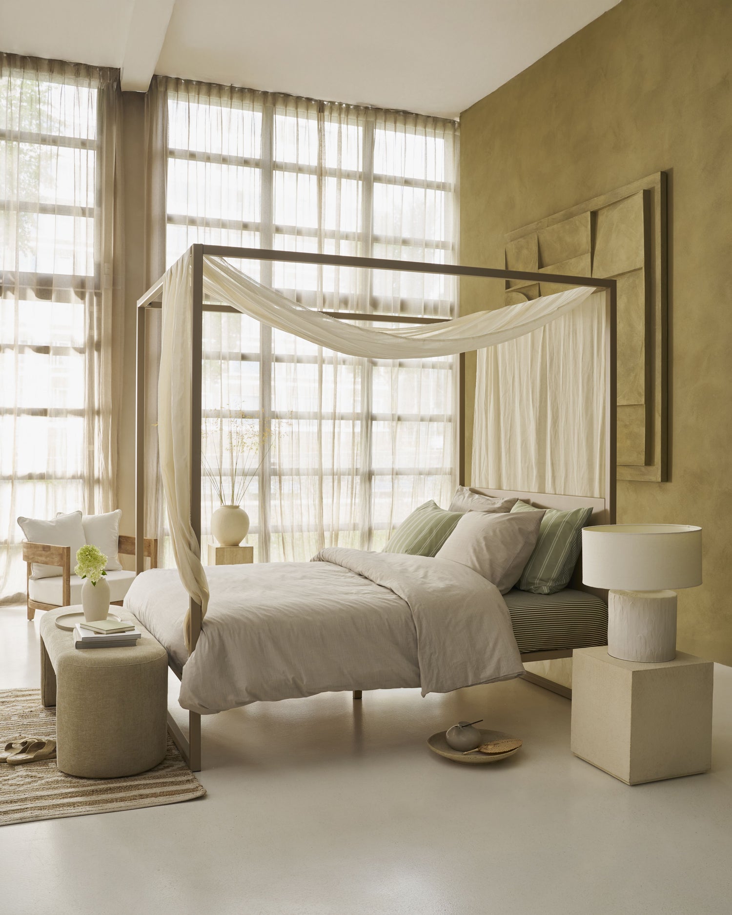 vtwonen Cozy Slub Kissen - Sand