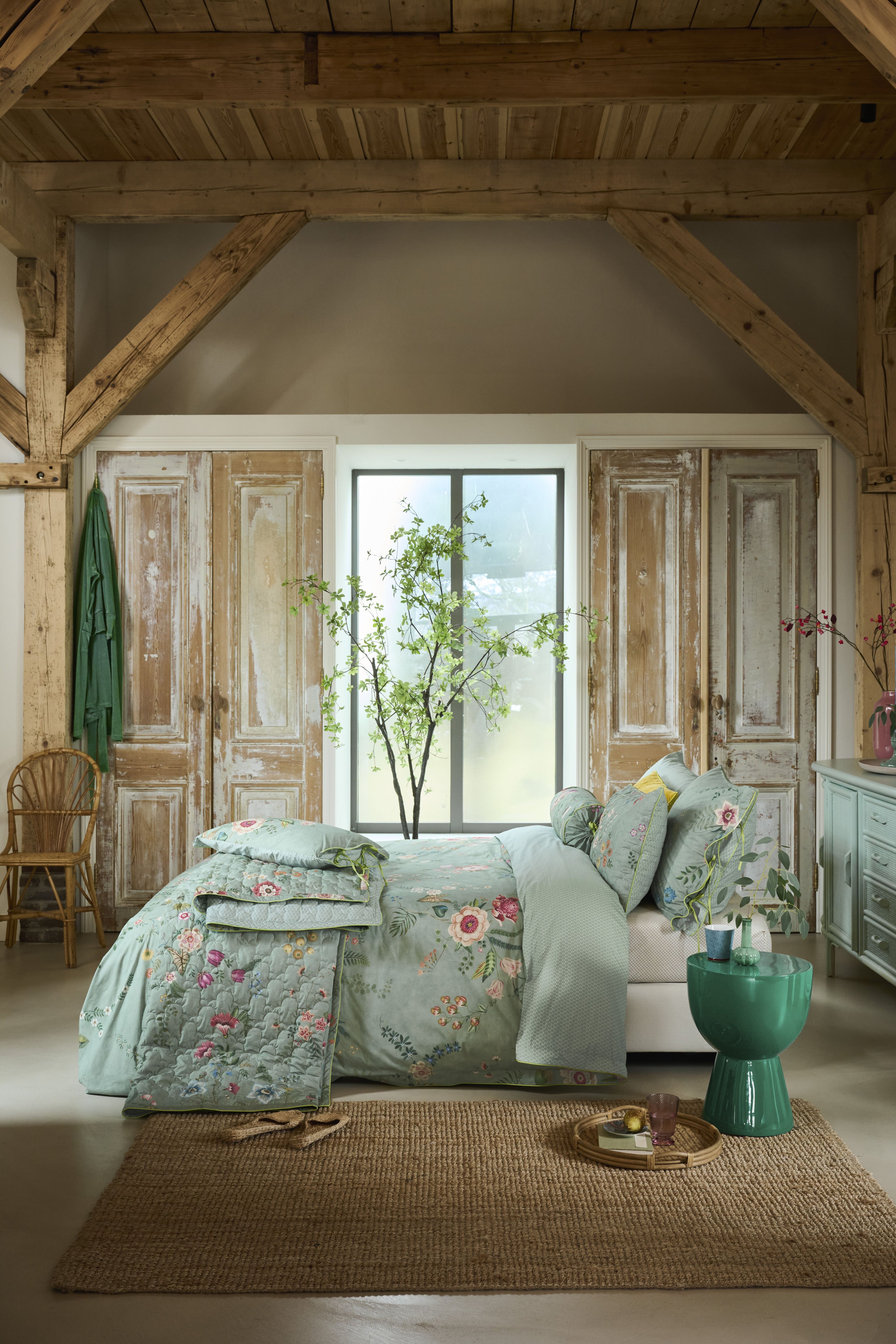 Pip Studio Everbloom Bettwäsche - Grün