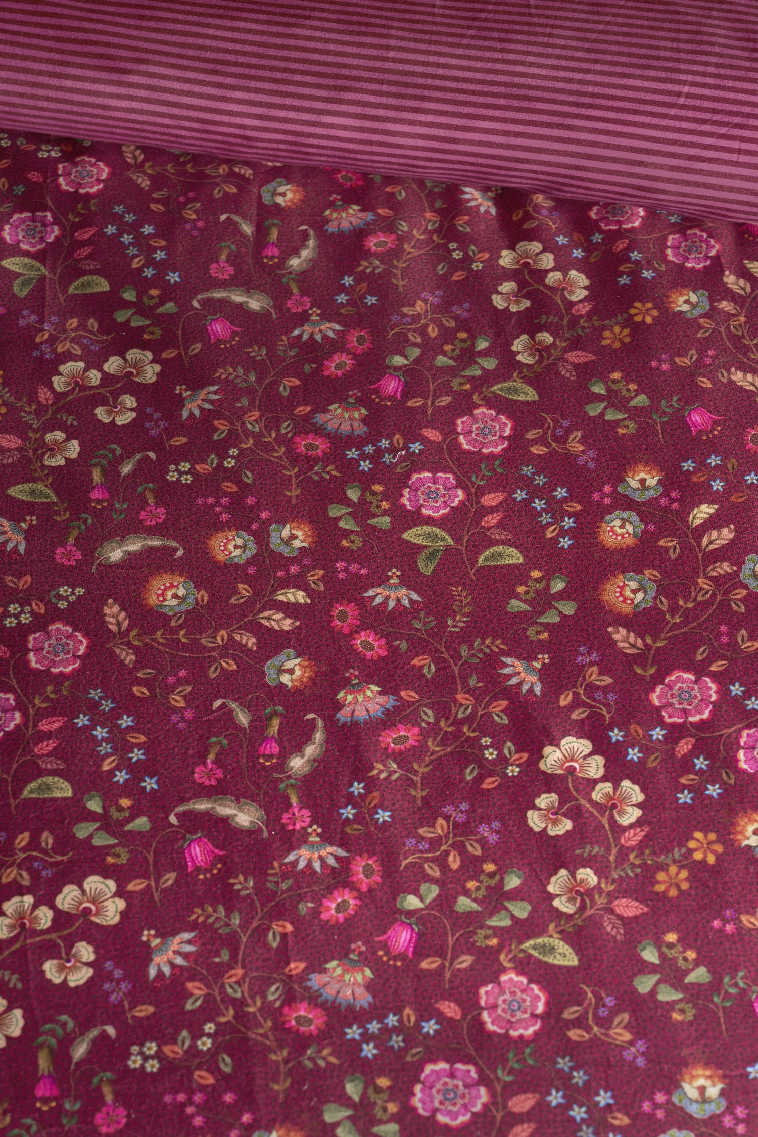 Pip Studio Flora Bangalore Bettwäsche - Dunkelrosa