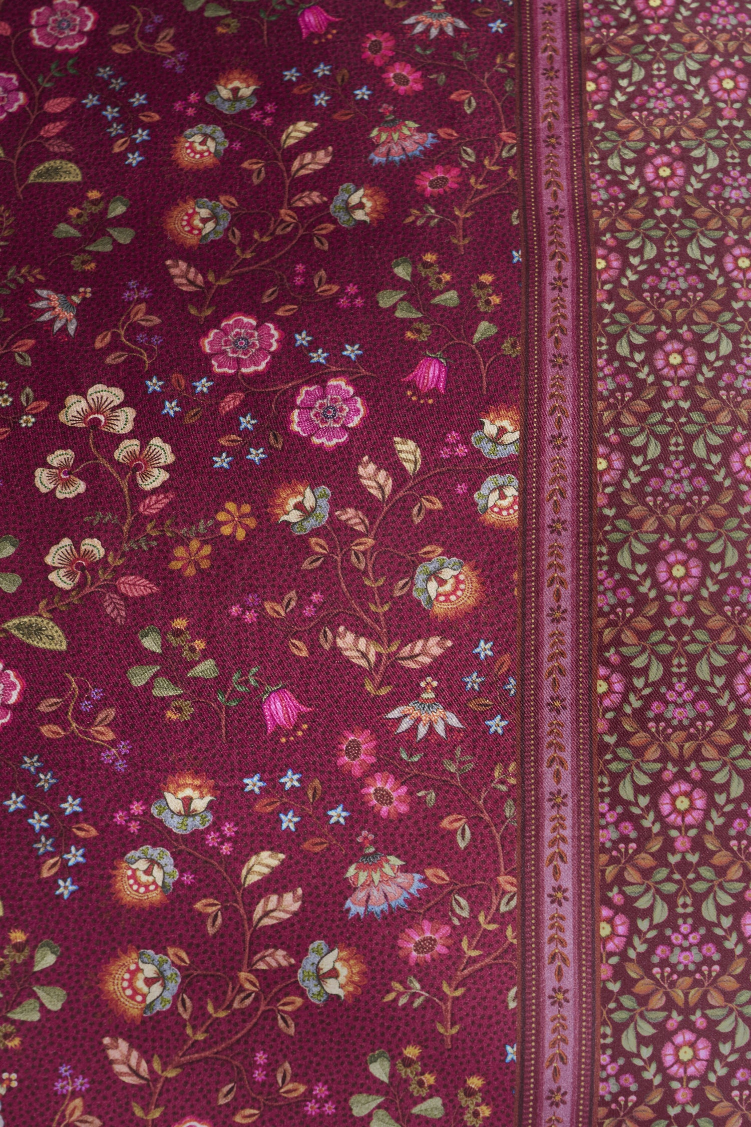 Pip Studio Flora Bangalore Bettwäsche - Dunkelrosa