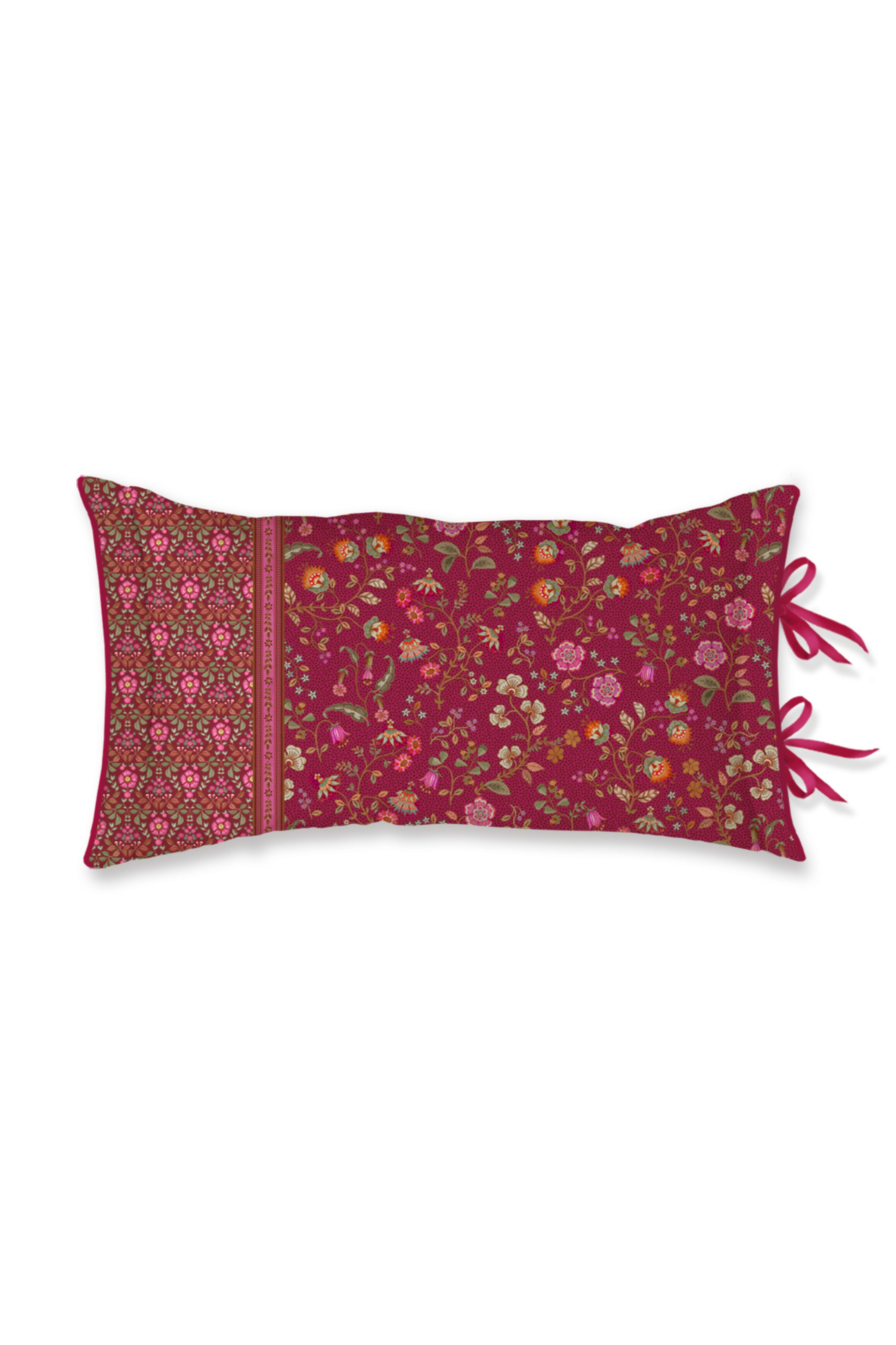 Pip Studio Flora Bangalore Kissen - Dunkelrosa