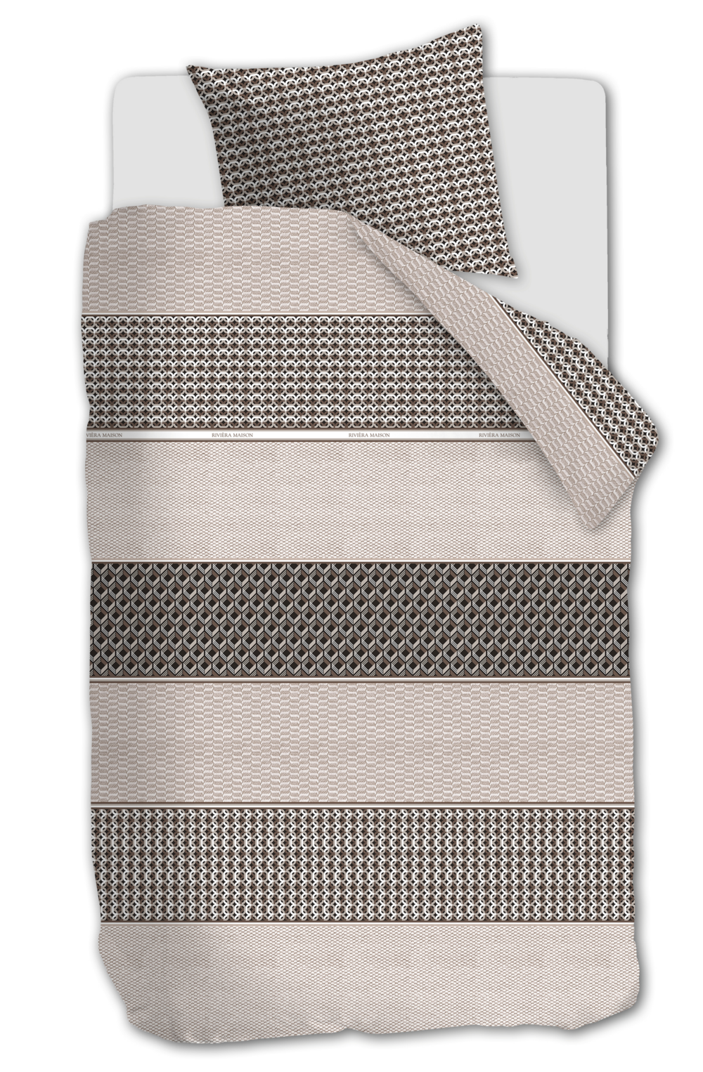 Rivièra Maison Lawrence Bettwäsche - Braun