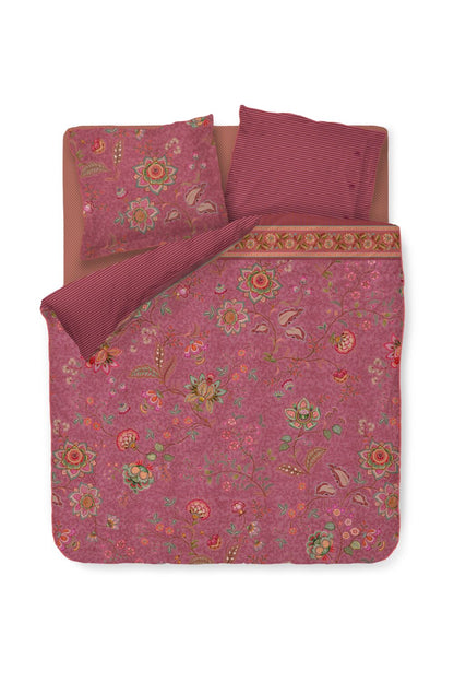 Pip Studio Mumbai Evening Bettwäsche - Dunkelrosa