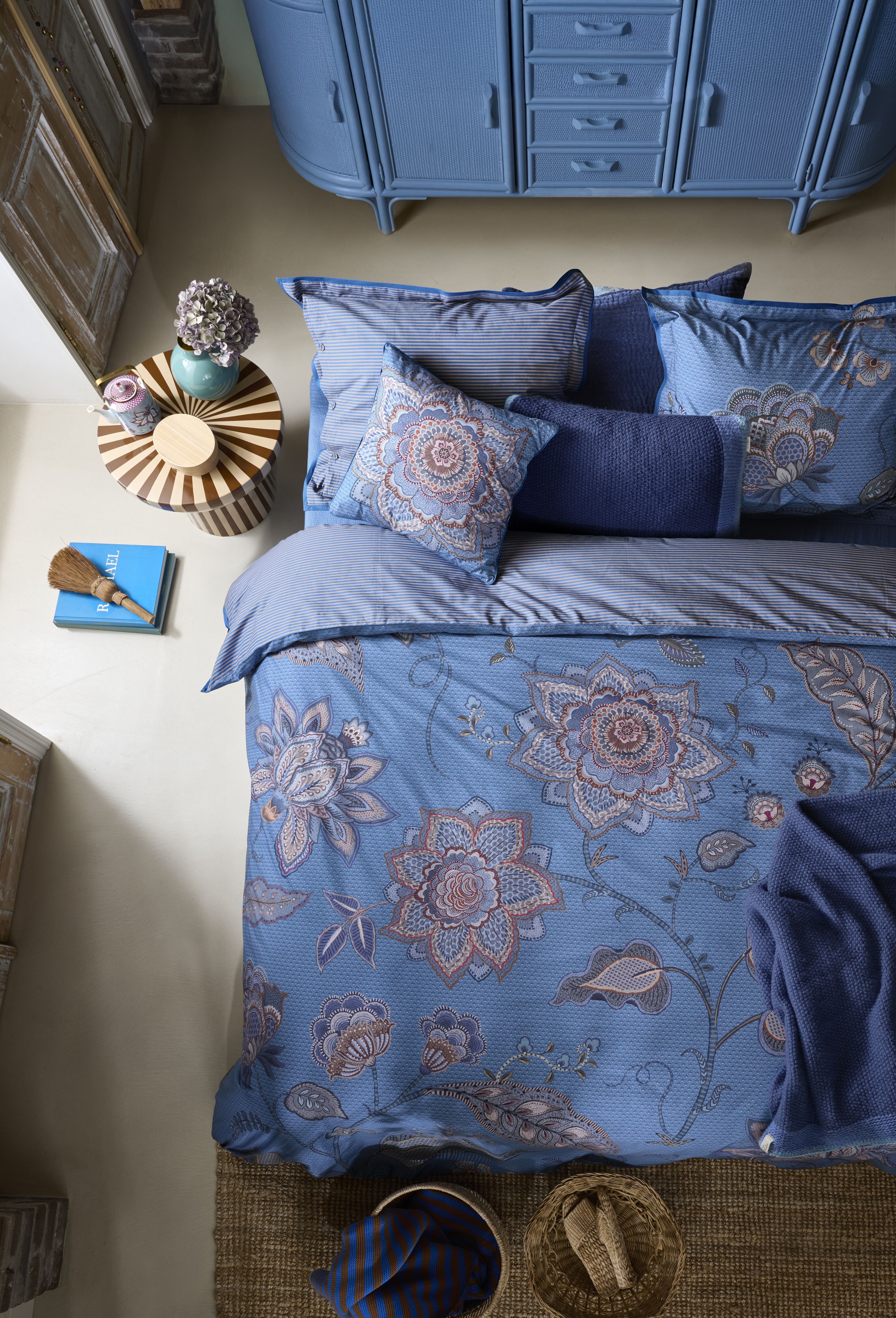 Pip Studio Mumbai Night Bettwäsche - Blau