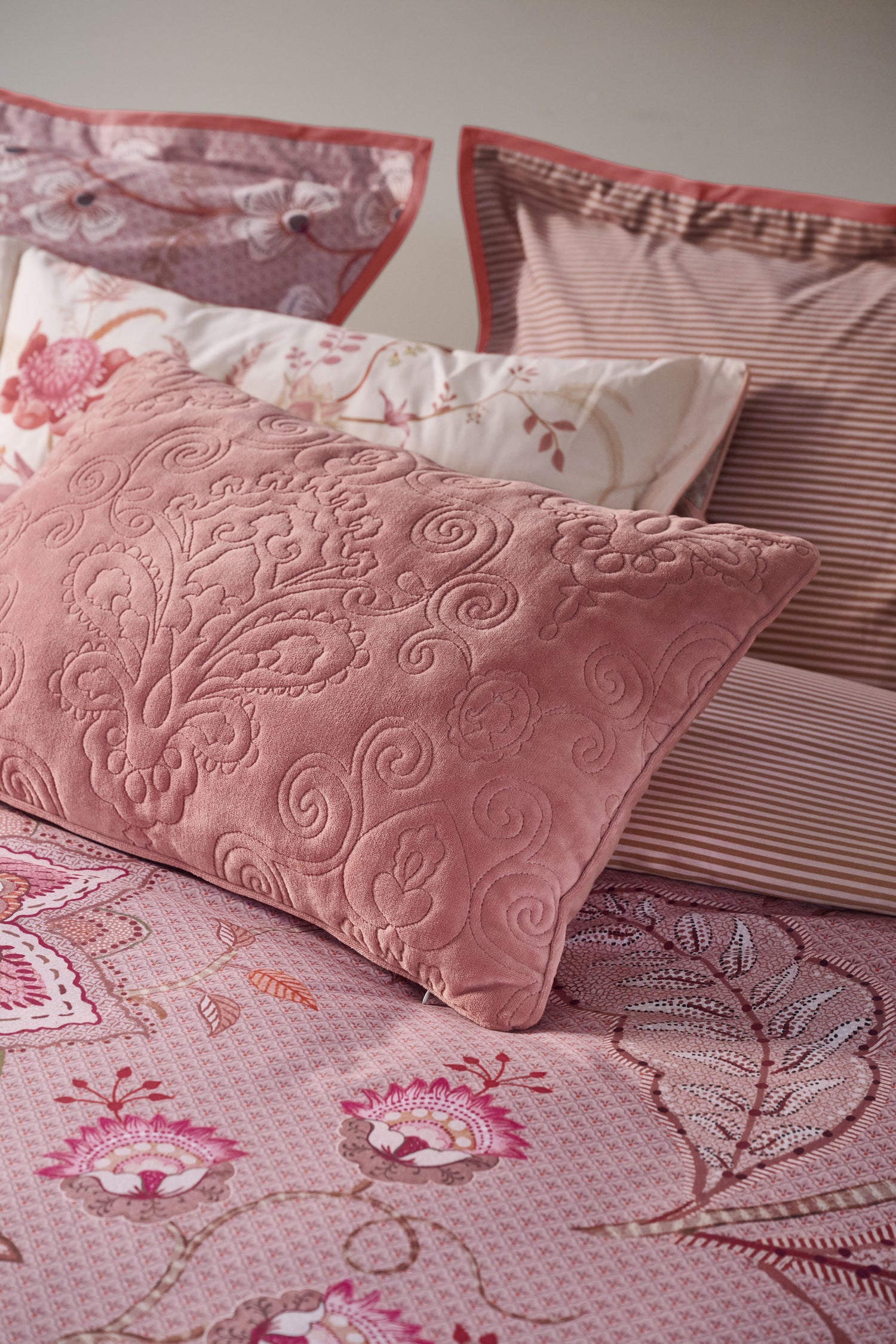 Pip Studio Quilty Pip Kissen - Rosa