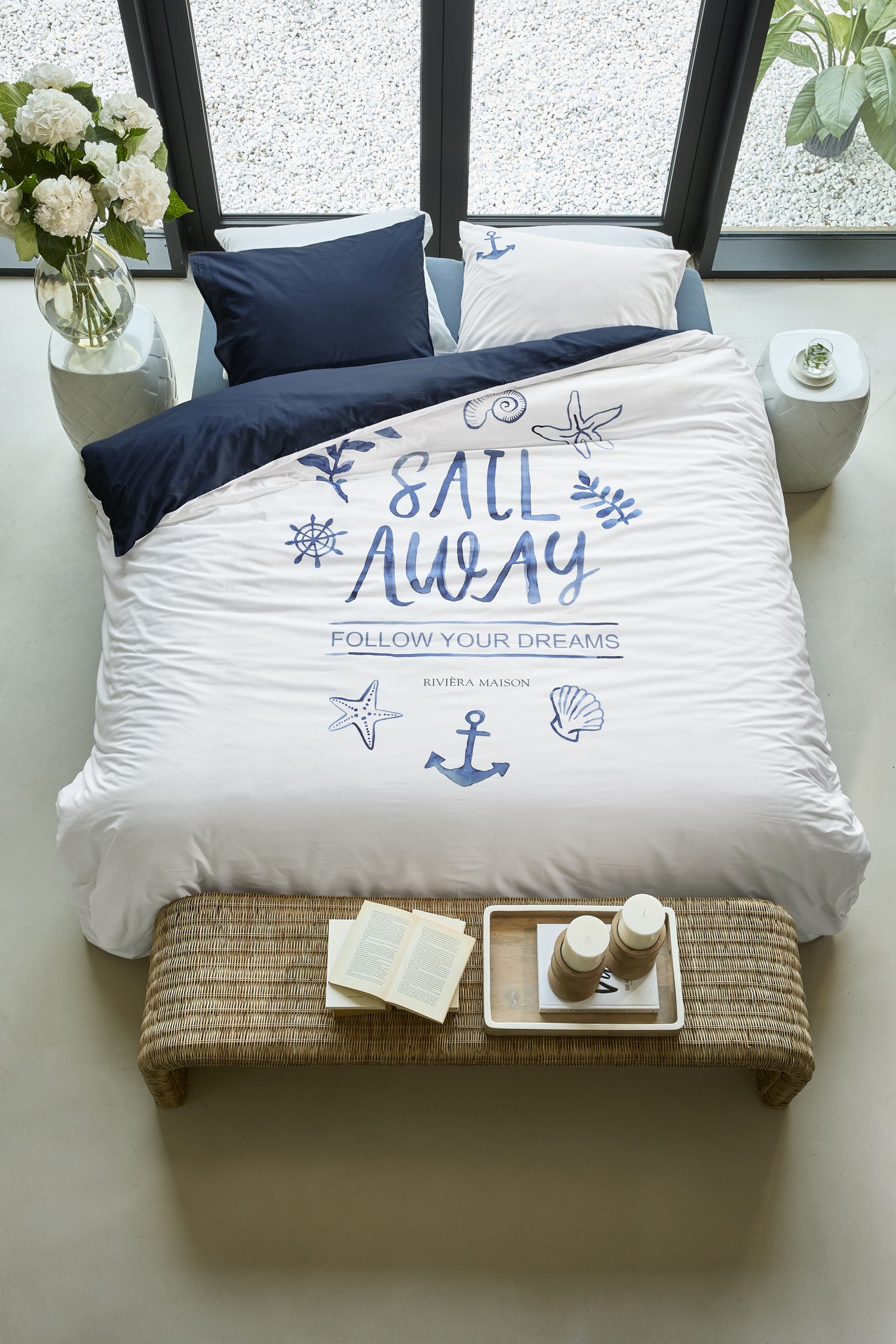 Rivièra Maison Sail Away Bettwäsche - Blau