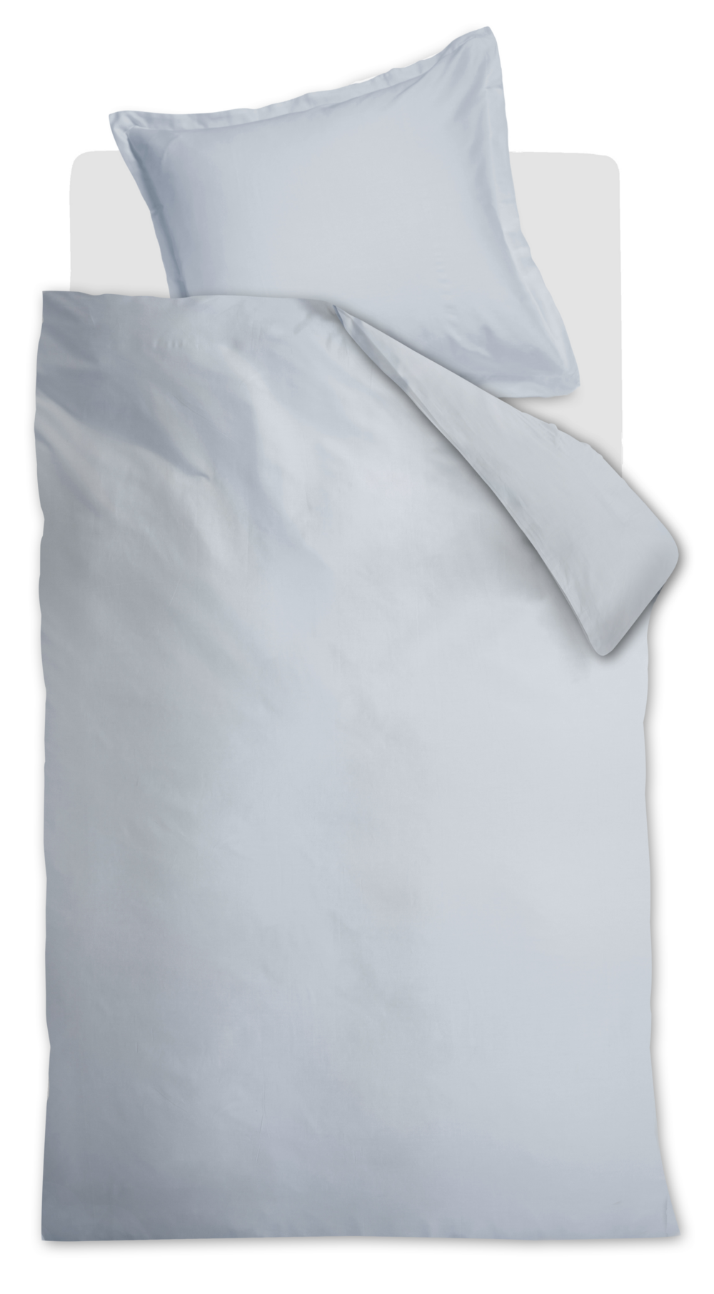 Ambiante Satin Uni Bettwäsche - Hellblau