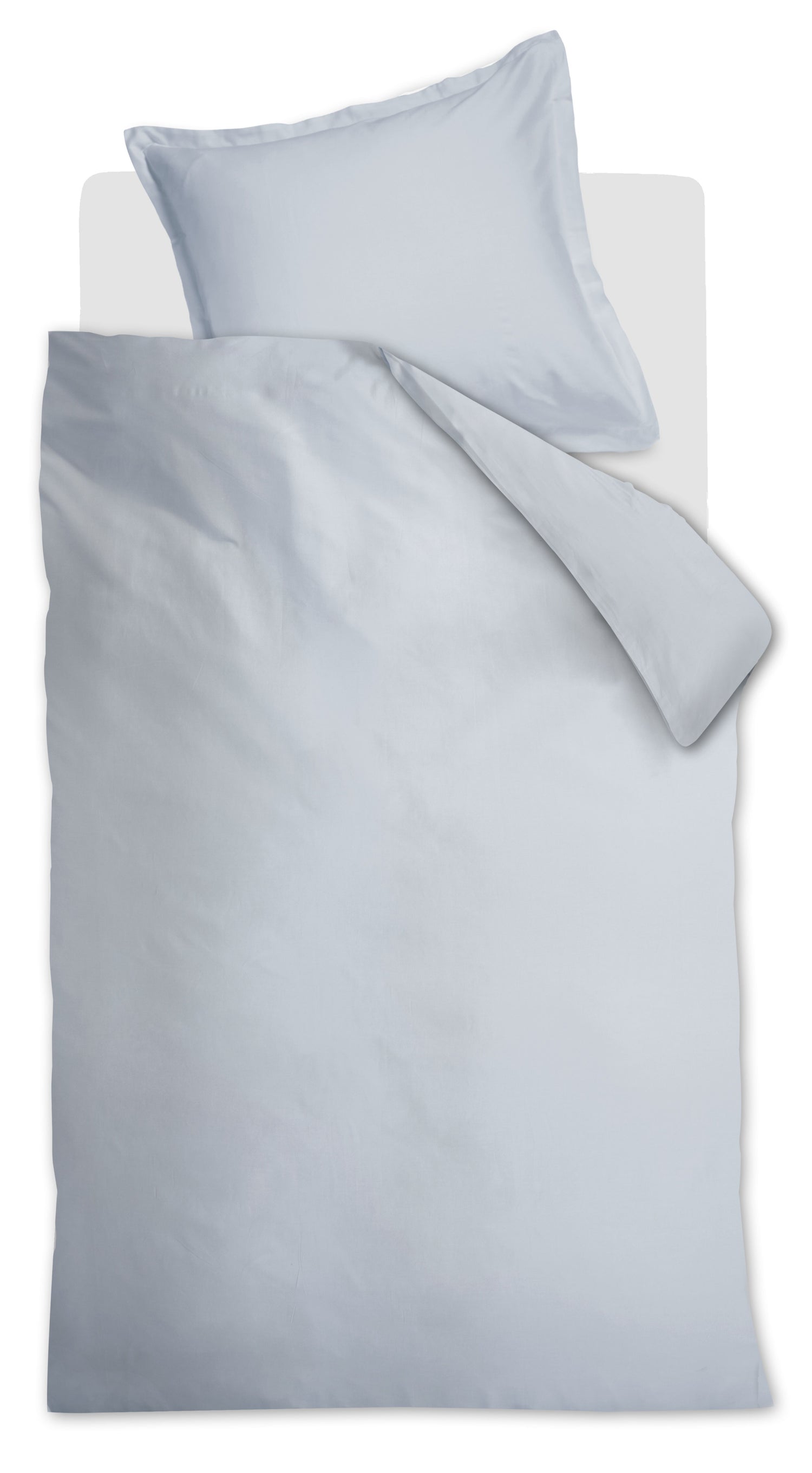 Ambiante Satin Uni Bettwäsche - Hellblau