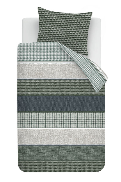 Rivièra Maison Tailor Bettwäsche - Blaugrün