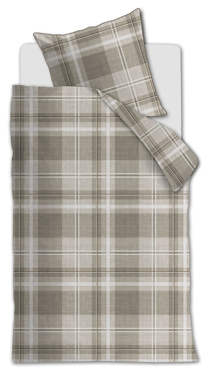 Rivièra Maison Tartan Check Bettwäsche - Sand