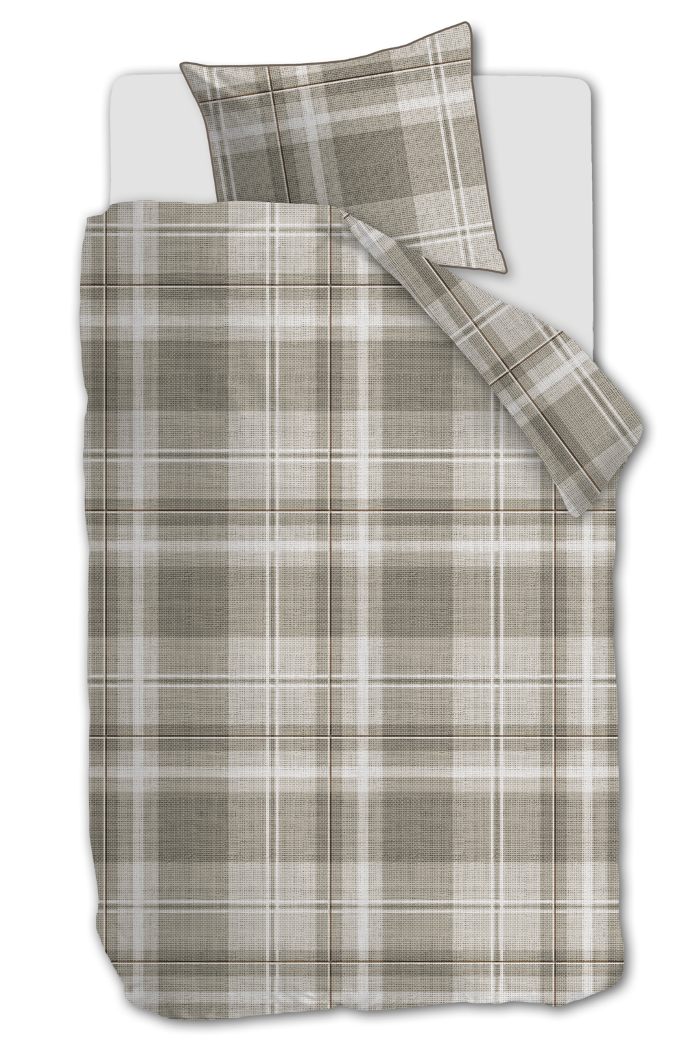 Rivièra Maison Tartan Check Bettwäsche - Sand