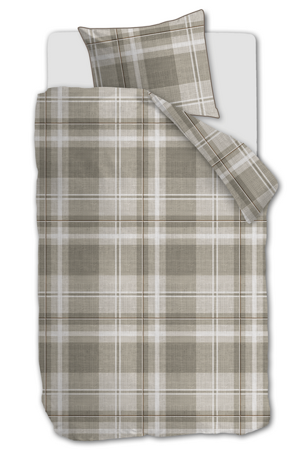 Rivièra Maison Tartan Check Bettwäsche - Sand