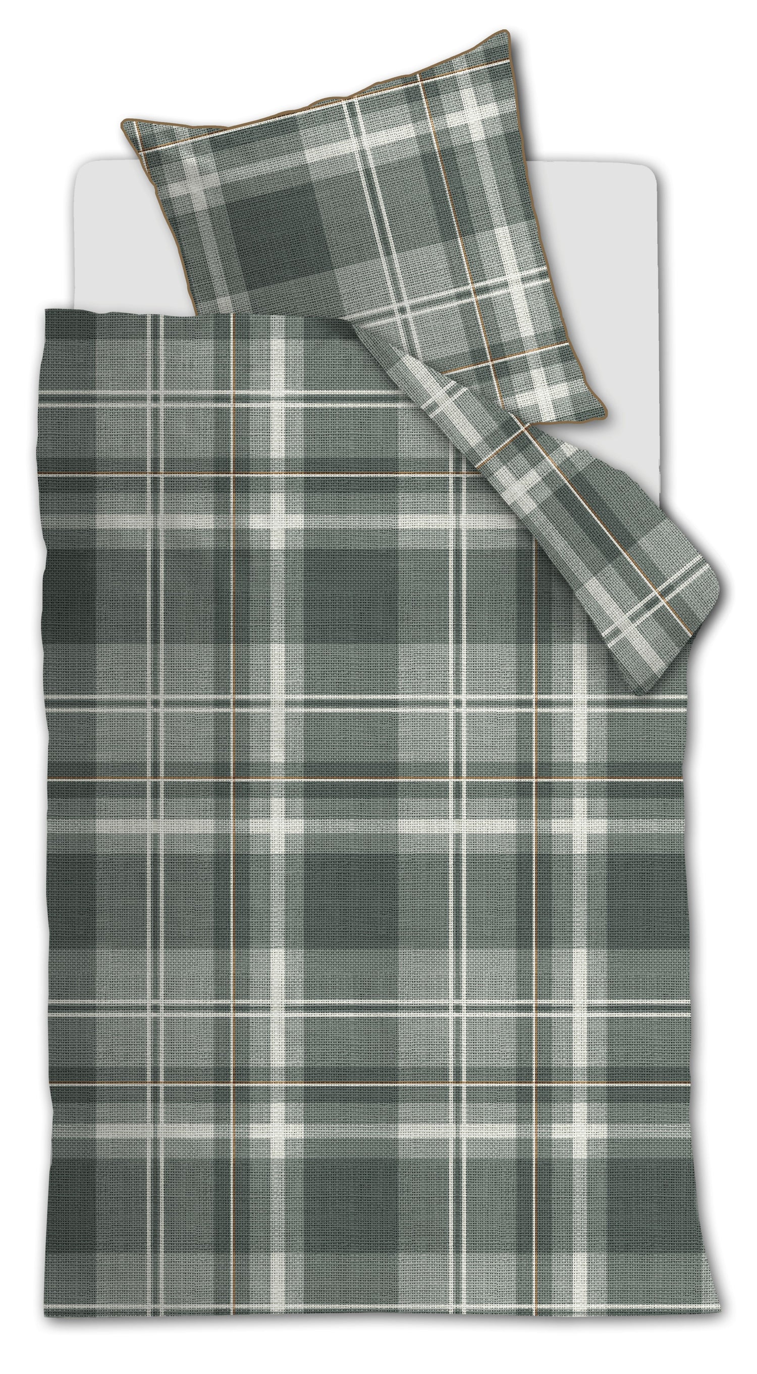Rivièra Maison Tartan Check Bettwäsche - Grün