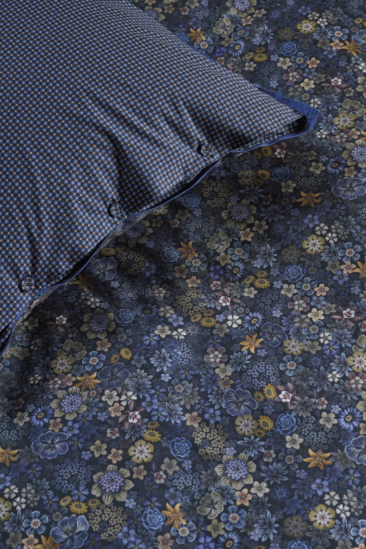 Pip Studio Tutti I Fiori Bettwäsche - Dunkelblau